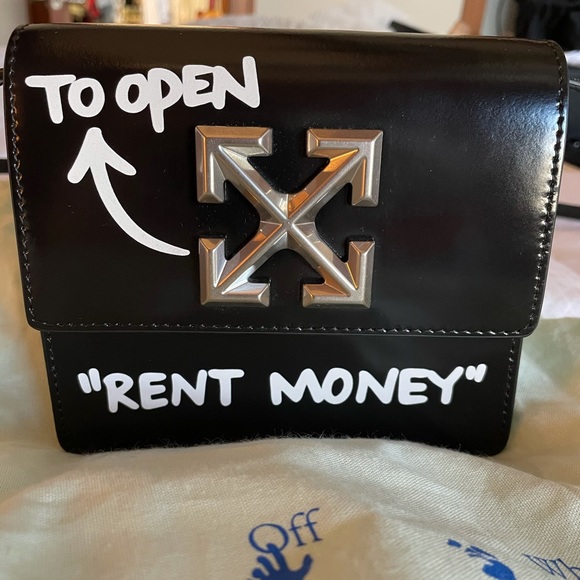 Jitney 0.7 Rent Money Leather Crossbody Bag - Picture 2 of 13